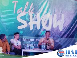 Dirut PT Timah Tbk Hadir dalam Talk Show yang digelar oleh Badko HMI Sumbagsel