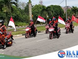 MPW Pemuda Pancasila Babel Ikut memeriahkan karnaval kendaraan Hias Pada HUT kemerdekaan RI ke-77