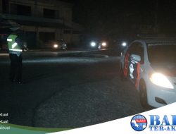 Sat Lantas Polres Bangka Barat Laksanakan Patroli Malam Hari