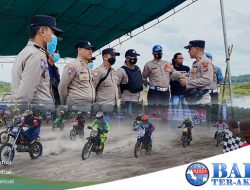 Polres Bangka Barat Adakan Pengamanan Motocross Grasstrack Di Sirkuit Air Lentung, Bangka Barat