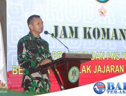 Prajurit Dan PNS Korem 045/Gaya Menerima Jamdan