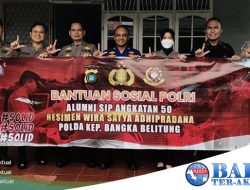 Wujud Kepedulian Kepada Masyarakat, Alumni SIP Angkatan 50 Resimen WSA Polda Babel Gelar Baksos