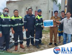 Bantuan Bahan Material Dari PT Timah Untuk Masyarakat Terdampak Bencana Puting Beliung di Desa Cendil