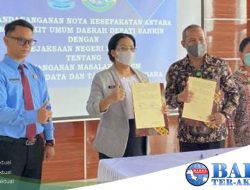 RSUD Depati Bahrin Tandatangani MOU Berkaitan Pendampingan Hukum Dengan Kejari Bangka