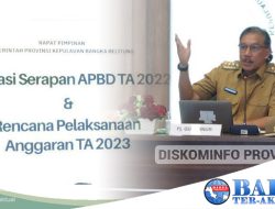 Pj Gubernur Pimpin Rapim Pembahasan Evaluasi Serapan Anggaran TA 2023