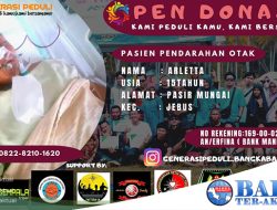 Ringankan Biaya Berobat Arletta, Komunitas Truk DTN Chapter Parit Tiga Jebus Gelar Penggalangan Dana