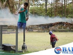 PT Timah Lakukan Pemeliharaan Aset, Agus: Setiap Hari Kami Bersihkan Kawasan Taman Sari Sungailiat