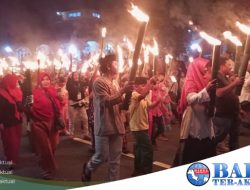 PT Timah Tbk Dukung Irmada Lestarikan Pawai Obor Sambut Ramadhan di Dusun Daya Baru