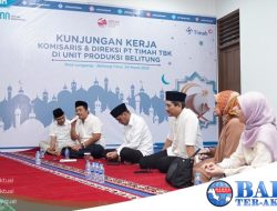Manfaatkan Momentum Ramadhan, PT Timah Santuni Masyarakat Desa Lenggang