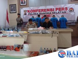 Polres Basel Gelar Konfers Operasi Pekat Menumbing, 16 Kasus Berhasil Diungkap