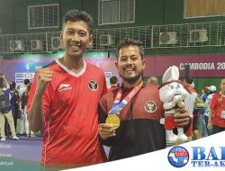 Tim Soft Tennis Beregu Putra Bawa Pulang Emas di Sea Games Kamboja, Prima dan Sunu: Ini tak Lepas dari Dukungan PT Timah