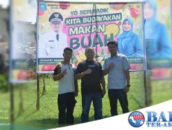 PT Timah Tbk Mendukung Bazar Durian di Desa Air Mesu