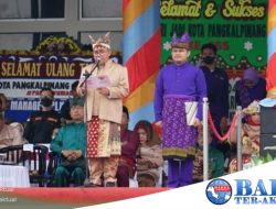 Selaku Inspektur Upacara Hari Jadi Kota Pangkalping, Molen Ajak Masyarakat Menuju Kejayaan Kota Beribu Senyuman