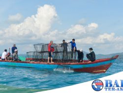 PT Timah Tbk Tenggelamkan Atraktor Cumi di Laut Rebo, Nelayan Ridho Ilahi Bersatu Berharap Hasil Tangkapan Meningkat