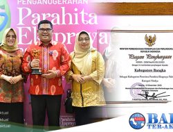 Bupati M Haris Menerima Penganugerahan Parahita Ekapraya 2023 dari Kementerian PPPA RI