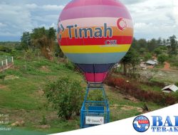 Replika Balon Udara Pt Timah Tbk, Tambah Spot Foto di Bukit Samak