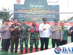 Pj Gubernur Babel, Pangkostrad dan Pt Timah Tbk Bangun Sumur Bor untuk Atasi Persoalan Air Bersih di Bumi Serumpun Sebalai