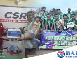 PT Timah Tbk Berpartisipasi dalam Open Tournament Sepakbola Belo Laut Tahun 2023.