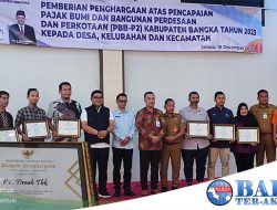 PT Timah Tbk Terima Penghargaan dari Pemerintah Kabupaten Bangka Sebagai Wajib Pajak Taat Pajak