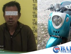 Pria Ini Bawa Kabur Motor Tukang Ojek di Toboali Dengan Modus Ingin Membeli Nasi