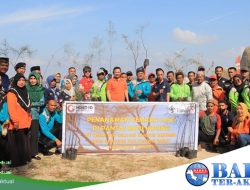 Cegah Abrasi dan Percantik Kawasan Wisata, PT Timah Bersama Warga Desa Gemuruh Tanam Pohon Cemara Laut