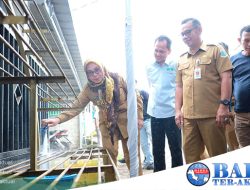 Pj Wali Kota Lusje Resmikan Jaringan Pipa Distribusi dan Tersier Kecamatan Gerunggang