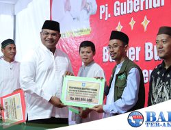 Pj Gubernur Safrizal Bukber Bersama Puluhan Anak Yatim di Wilayah Kabupaten Bangka Selatan