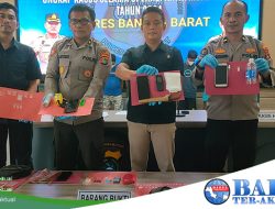 Kabag Ops Polres Bangka Barat Pimpin Konferensi Pers Hasil Operasi Antik Menumbing 2024