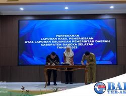 Pemkab Bangka Selatan Raih Opini WTP Lima Kali Berturut, Bupati Riza Sampaikan Apresiasi Kepada Seluruh Jajarannya