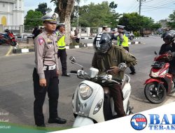 Hari Pertama Operasi Patuh Menumbing, Satlantas Polres Bateng Tindak 10 Kendaraan