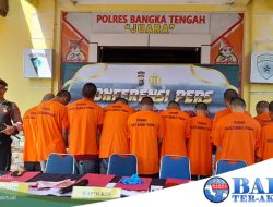 3 Bulan Terakhir, Sat Resnarkoba Polres Bangka Tengah Ringkus 13 Tersangka dari 10 Kasus