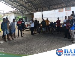 Tuntut Gaji Belum Dibayar, Puluhan Juru Parkir Festival Kemilau Pesona Geruduk Rumah Dinas Pj Sekda Basel.